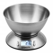 ETEKCITY 5KG Digitale K&uuml;chenwaage mit 2,15 Liter abnehmbarer Sch&uuml;ssel, Digitalwaage