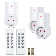 Etekcity Funksteckdosen Set aus 3 x Funksteckdose mit 2 x Fernbedienung