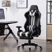 EUGAD Gaming Stuhl mit Fu&szlig;st&uuml;tze f&uuml;r nur 93,74 EUR