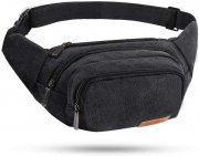 Evaduol G&uuml;rteltasche f&uuml;r Damen und Herren aus verschlei&szlig;festen Canvas