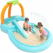 EVAJOY Planschbecken f&uuml;r Kinder mit Rutsche (280 x 180 x 135cm)