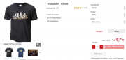 Evolution" T-Shirt f&uuml;r Motorradfahrer bei Louis in schwarz im Deal!