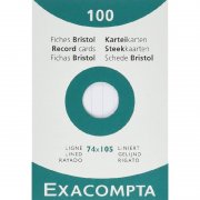 Exacompta Karteikarten A7 (100er Pack) f&uuml;r 2,58&euro; im Angebot