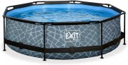 EXIT Stone Pool &oslash; 300 x 76 cm mit Filterpumpe