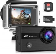 Exprotrek 4K Ultra HD 20MP WiFi Action Cam bis 40 Meter Wasserdicht