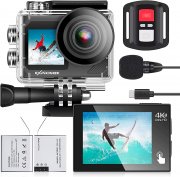 Exprotrek 4K Ultra HD Action Cam inkl. 2 Akkus und Zubeh&ouml;r-Kit