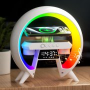 Exsivemy Atmosph&auml;renlampe mit 15 W kabellosem Ladeger&auml;t und Bluetooth-Lautsprecher