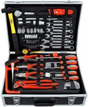 FAMEX 759-63 Werkzeugkoffer 125-tlg. Set mit Universalbest&uuml;ckung