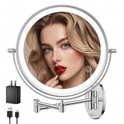 Famihomii Kosmetikspiegel mit 5000mAh Akku und 30x Lupe f&uuml;r 35,99&euro;
