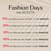 Fashion Days im Bonita Onlineshop bis zu -50%