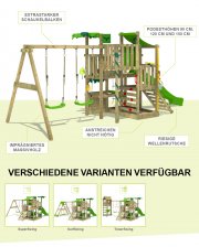  FATMOOSE Spielturm Kletterturm CrazyCoconut Club XXL mit Schaukelanbau Rutsche nur 599&euro;