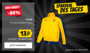 FC Arsenal London PUMA T7 Track Top Herren Jacke bei SportSpar f&uuml;r 17,08 Euro