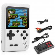 Fede Handheld Tragbare Retro Spielkonsole mit 400 klassischen FC Spielen