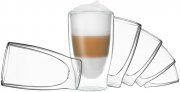 Feelino 6er Set doppelwandige Latte Macchiato Gl&auml;ser 400ml