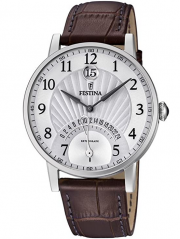 Festina Dualtime F16984 F16984/1 Herren Analog Quarz Uhr mit Leder Armband