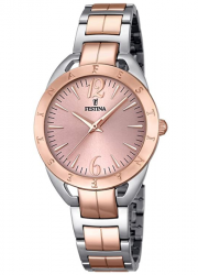 Festina F16933/2 Damen Analog Quarz Uhr mit Edelstahl Armband