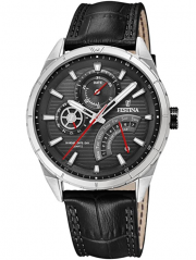 Festina F16986/3 Herren Analog Quarz Uhr mit Leder Armband 