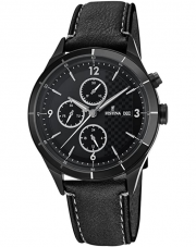 Festina F16994/4 Herren Analog Quarz Uhr mit Leder Armband