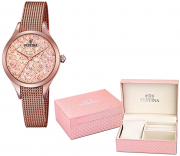 Festina F20338/2 Damen Analog Quarz Uhr mit Edelstahl Armband