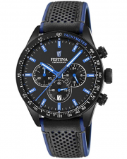 Festina F20359/3 Herren Chronograph mit Leder Armband 