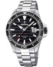 Festina F20360/2 Herren Quarz Uhr mit Edelstahl Armband