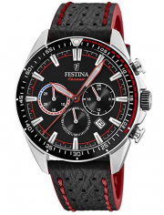 Festina F20377/6 Herren Chronograph mit Leder Armband