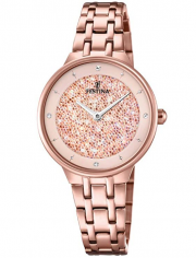 Festina F20384/2 Damen Analog Quarz Uhr mit Edelstahl Armband