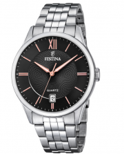 Festina F20425/6 Herren Analog Quarz Uhr mit Edelstahl Armband