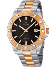 Festina Vendome F16687/5 Damen Armbanduhr Analog Quarz Edelstahl