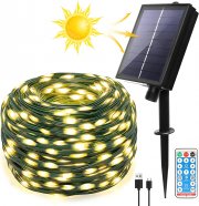 FethFire 22 Meter 200 LEDs Outdoor Lichterkette mit Fernbedienung