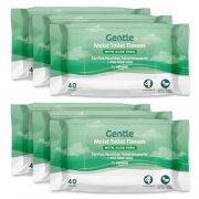 Feuchtes Toilettenpapier von Amazon Basics mit Aloe Vera im 6er Pack