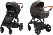Fillikid Kombi-Kinderwagen Set Tiger dunkelgrau Melange