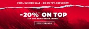Final Sale: 70% + 20% Extra Rabatt mit Gutscheincode