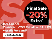 Final Sale mit 20% Rabatt auf das komplette Sortiment + gratis Versand bei Dress For Less