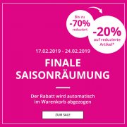 Finale Saisonr&auml;umung bei Bonita -70% Rabatt+ 20% zus&auml;tzlich auf reduziertes