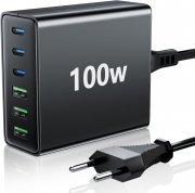 FINIBO 100W 6-Port Schnellladeger&auml;t mit USB-C und USB-A