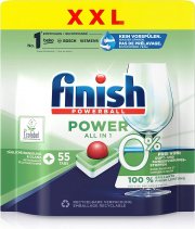 Finish PowerBall 0% All in 1 Geschirrsp&uuml;ltabs &ndash; Gro&szlig;packung mit 55 Finish Tabs