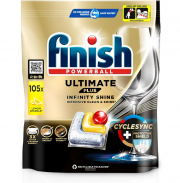 Finish Ultimate Plus Infinity Shine Citrus 105 Geschirrsp&uuml;ltabs f&uuml;r intensive Reinigung