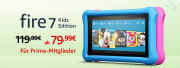 Fire 7 Kids Edition-Tablet, 17,7 cm (7 Zoll) Display, 16 GB, blaue kindgerechte H&uuml;lle AKTION