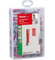 fischer 535971 MEISTER-BOX DUOPOWER D&uuml;belbox mit 132 D&uuml;beln