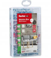 Fischer 535972 Meister-Box Wohnraum 160-teiliges D&uuml;bel- und Schrauben Set
