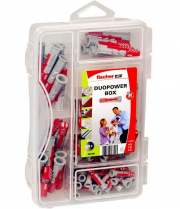 fischer 553109 DuoPower-Box mini D&uuml;belbox mit 85 Universald&uuml;bel