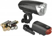 FISCHER 85340 LED Fahrrad Beleuchtungs Set inkl. Batterien