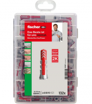 Fischer Meister-Box DuoPower, D&uuml;belbox mit 132 D&uuml;beln