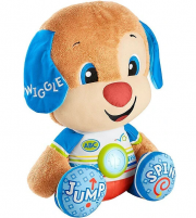 Fisher-Price Lernspa&szlig; Riesen H&uuml;ndchen musikalisches Pl&uuml;schtier mit Lerninhalten