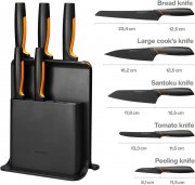 Fiskars Functional Form Design-Messerblock mit 5 Messern