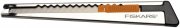 Fiskars Profi-Cuttermesser aus Metall, Flach, 9 mm, Orange/Metall, 1004619