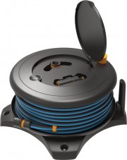 Fiskars Schlauchtrommel Solid M mit 20 m Schlauch inkl. Schlauchd&uuml;se und Multi-Hahnanschluss
