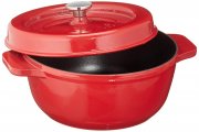 Fissler 6971523000 Arcana Gusseisen, Br&auml;ter, rund 23 cm, rot