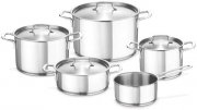 Fissler gourmet regio / Edelstahl-Topfset, 5-teilig